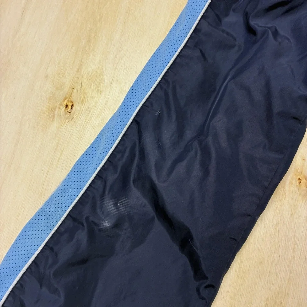 Old Navy Track Pants Boys 7 Blue Mesh Side Stripe Elastic Waist Nylon Lined